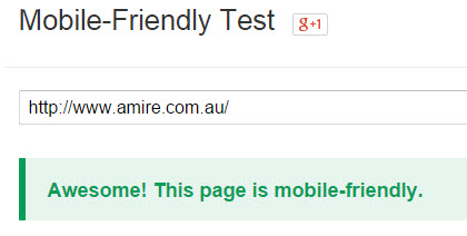 Google Mobile Friendly Test