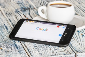 Google app open on an Android smartphone