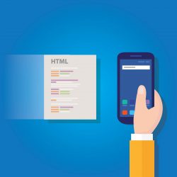 Mobile phone and HTML