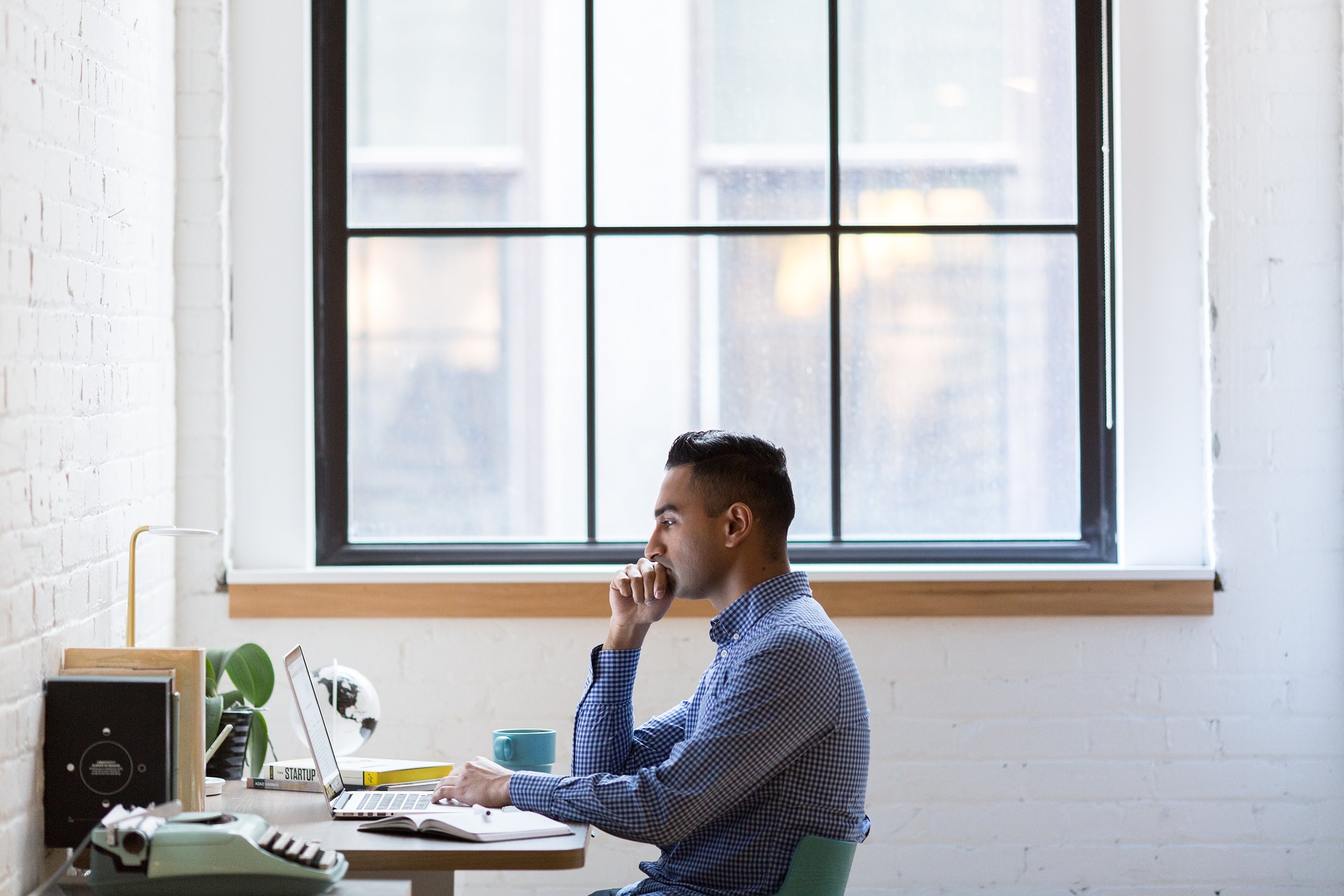 man on laptop